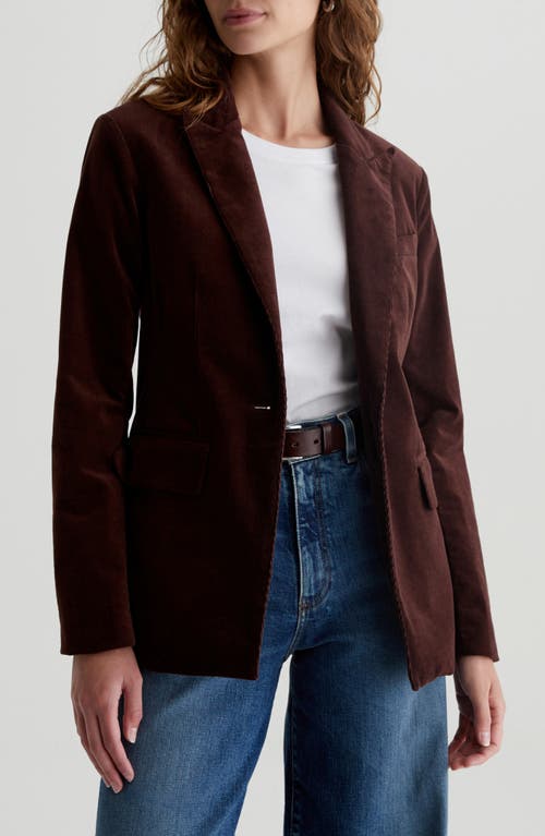 Shop Ag Rue Corduroy Blazer In Alpine Bark