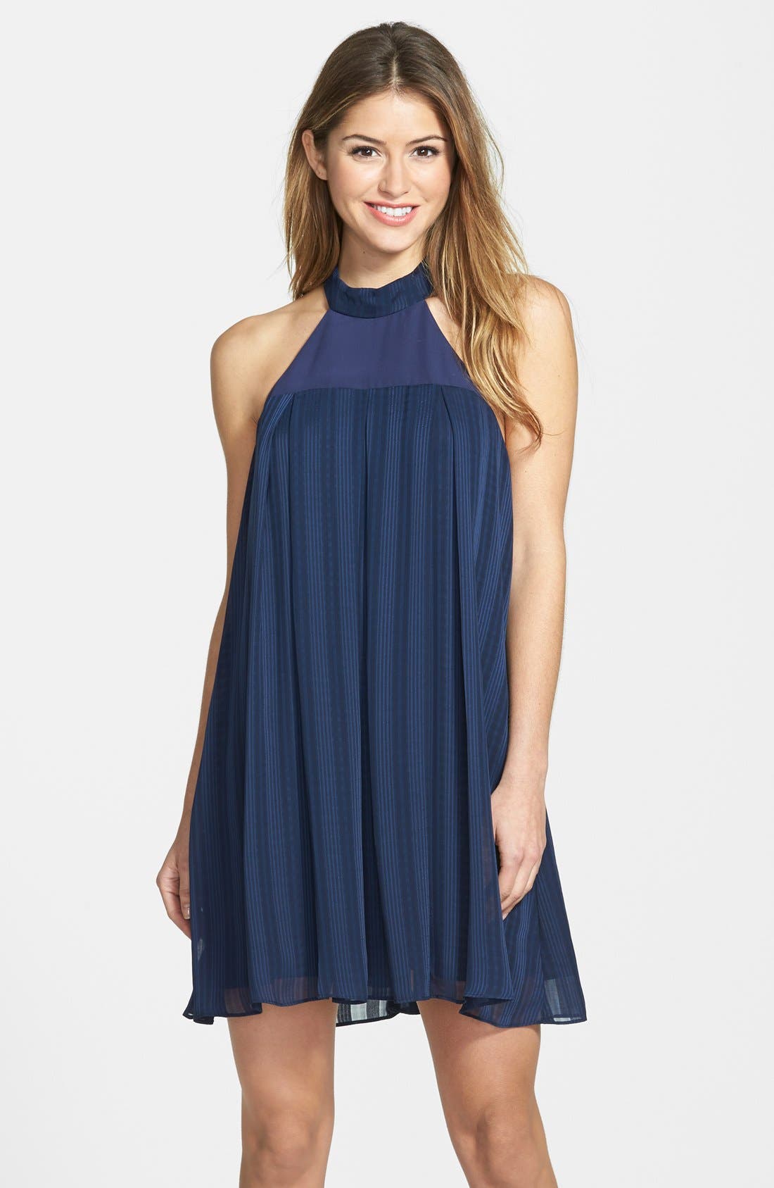 BCBGeneration Chiffon Halter Swing Dress Nordstrom