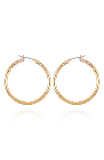 Vince Camuto Scattered Hoop Earrings In Gold Tone