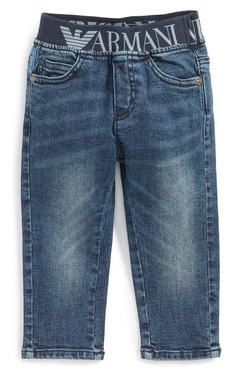 Armani Junior Straight Leg Jeans (Baby Boys) | Nordstrom