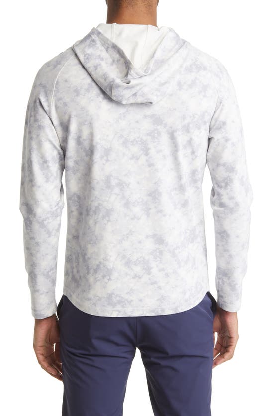 Mizzen + Main Proflex Performance Hoodie In Gray Sponge Print