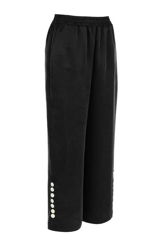 Shop Nocturne Wide Leg Pants In Black