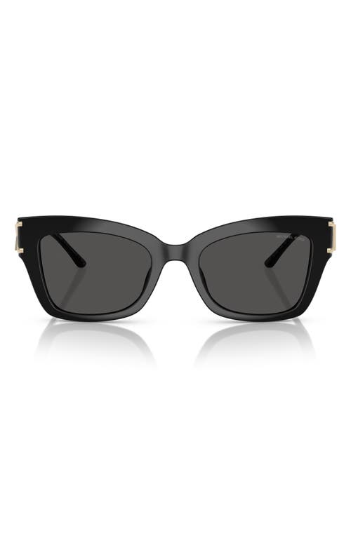 Shop Michael Kors 52mm Square Sunglasses In Black