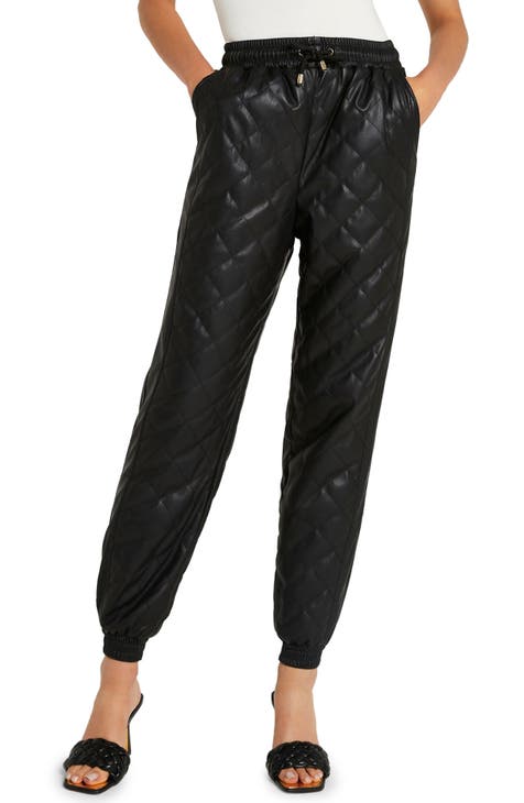 Women's Faux Leather High-Waisted Pants & Leggings