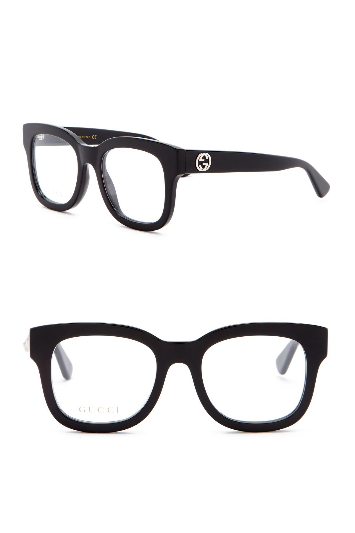 gucci square acetate optical glasses
