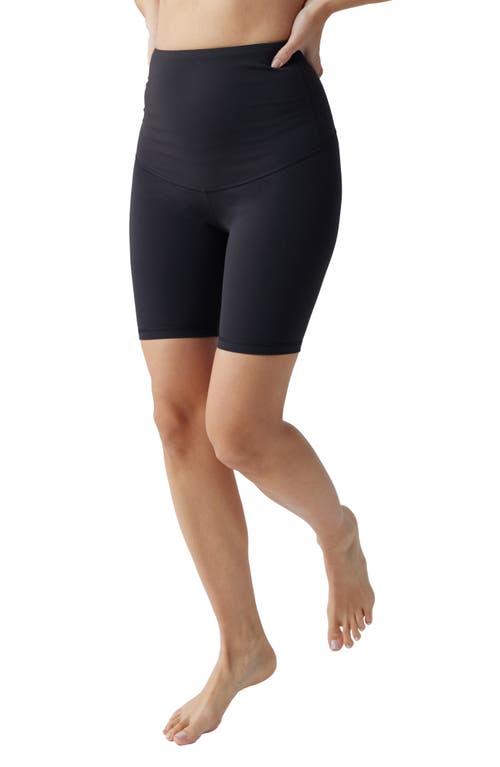 Ingrid & Isabel Postpartum Bike Shorts & Leggings Set in Black/Black at Nordstrom, Size X-Large