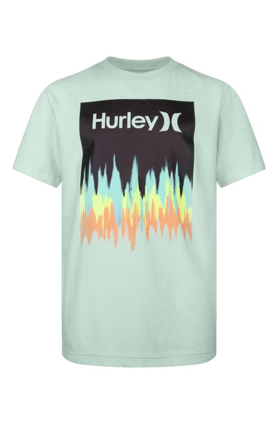 Hurley Kids' Ascended Ii T-shirt In Green Glow