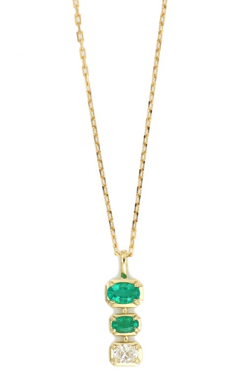 Bony Levy El Mar Emerald & Diamond Pendant Necklace In Emerald/diamond/18k Gold