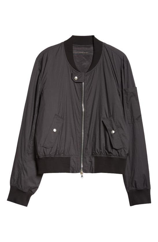 Shop Jkeefer Three-pocket Cotton Bomber Jacket In Black