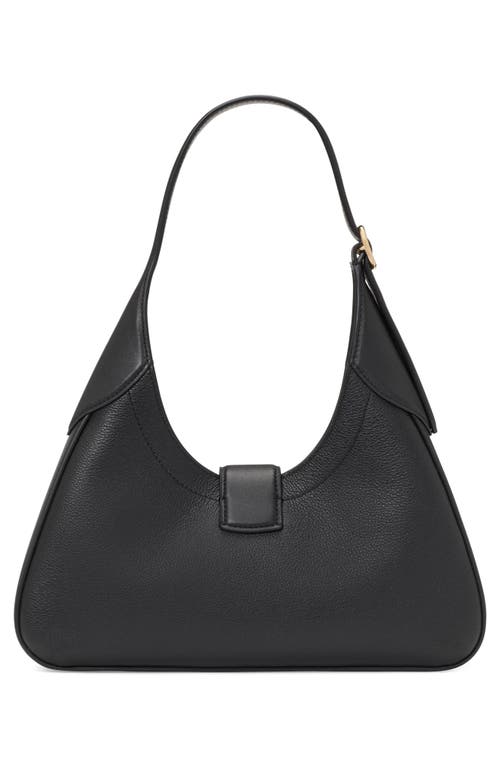 Shop Kate Spade New York Nouveau Leather Shoulder Bag In Black