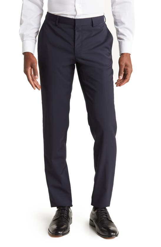 HUGO BOSS GENESIS SOLID WOOL TROUSERS