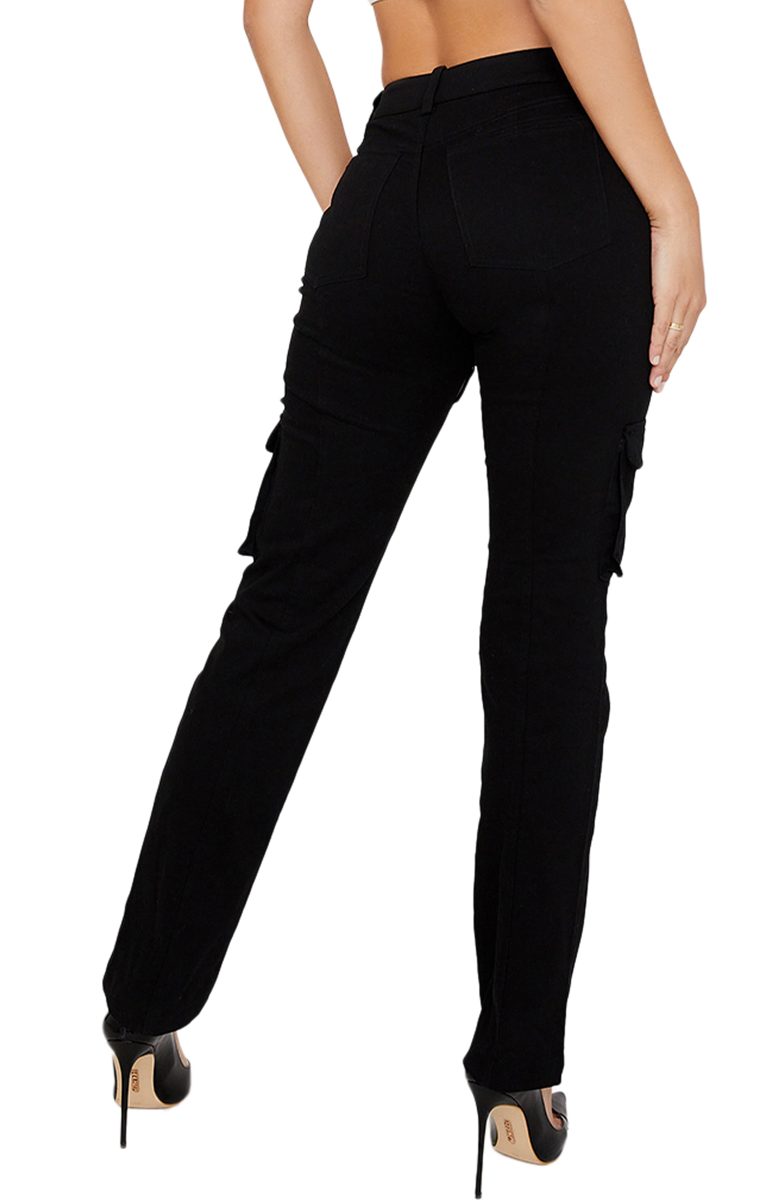 utility trousers womens black