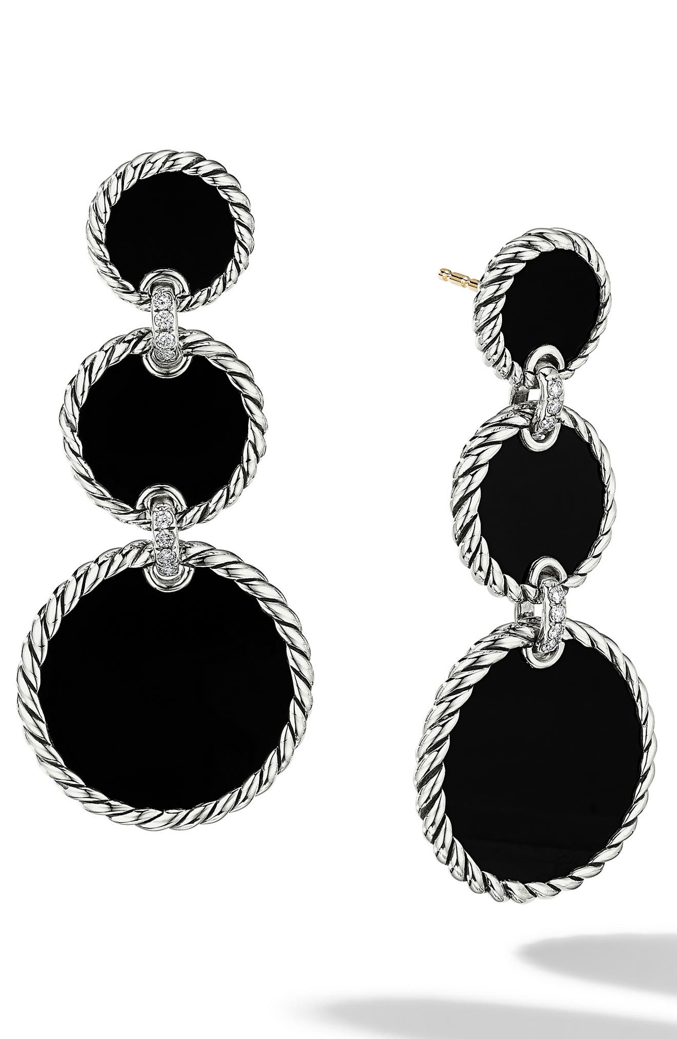 overstock black diamond earrings