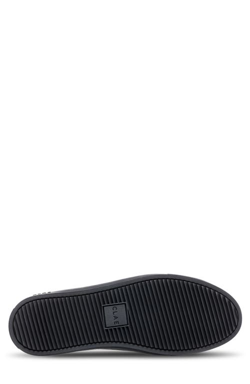 Clae Bradley Leather Sneaker In Demitasse Leather Black