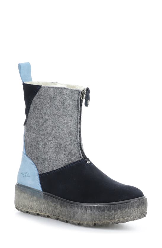 Bos. & Co. Bos. & Co Ignite Waterproof Winter Boot In Navy/ Concrete/ Light Blue