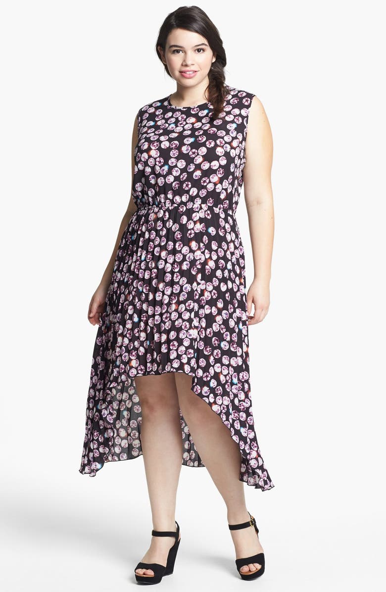 BB Dakota 'Albany' Print High/Low Dress (Plus Size) | Nordstrom
