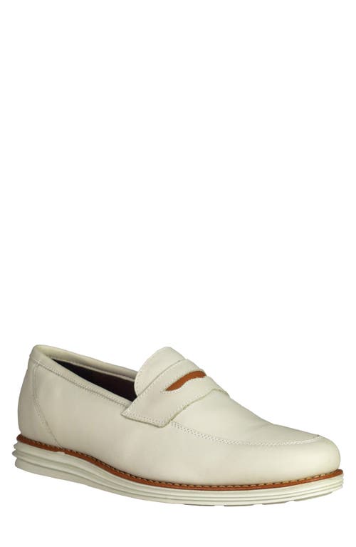 Natal Penny Loafer in White Tan