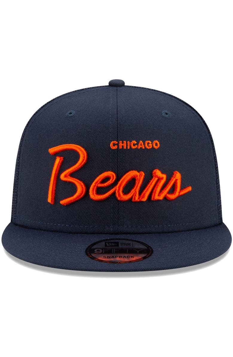 New Era Men S New Era Navy Chicago Bears Script Trucker 9fifty Snapback Hat Nordstrom New Era Men S New Era Navy Chicago Bears Script Trucker 9fifty Snapback Hat Nordstrom
