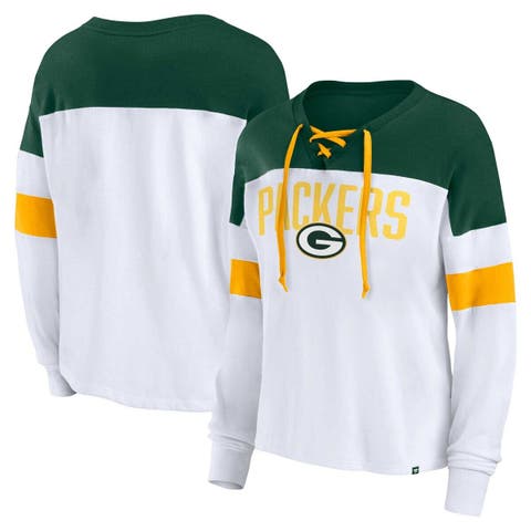 Fanatics Branded White Green Bay Packers Leopard Team Pullover Sweatshirt