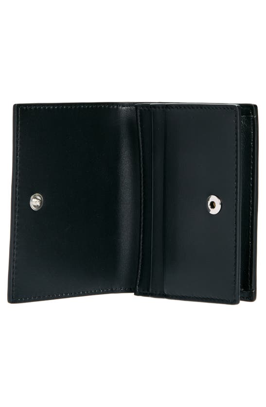 Dolce & Gabbana Small Zip-around Wallet In Calfskin With Raised Logo In Nero