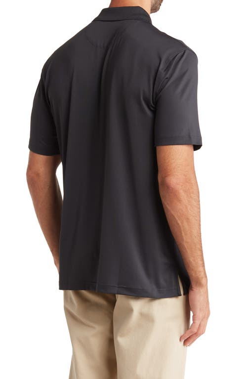 Brooks Brothers Short Sleeve Knit Polo In Black