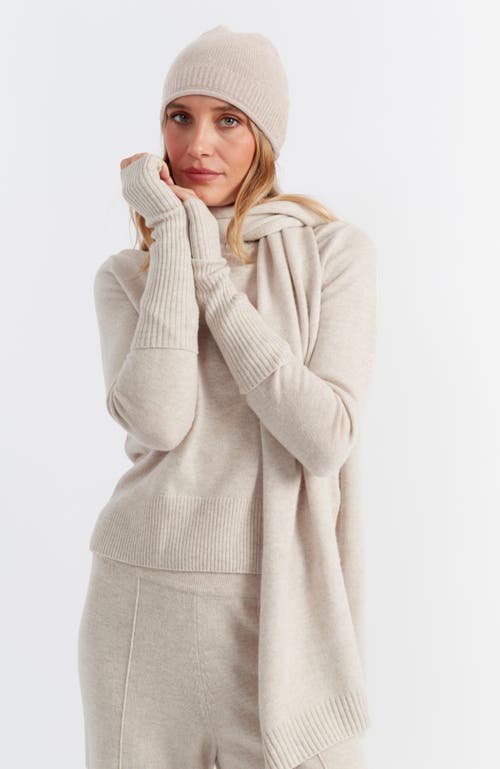 Shop Chinti & Parker Wool-cashmere Beanie In Light Oatmeal