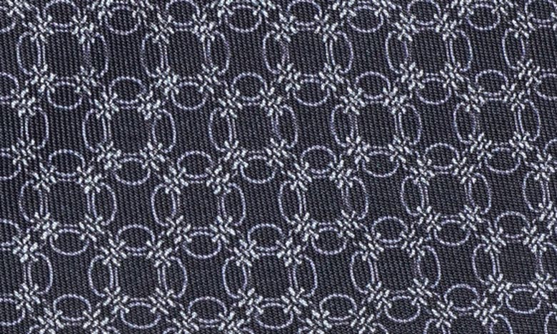 Shop Jack Victor Prospect Chain Link Print Silk Tie In Navy