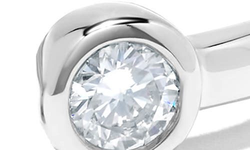 H.j. Namdar 14k Gold Bezel Set Diamond Crossover Band Ring In White Gold