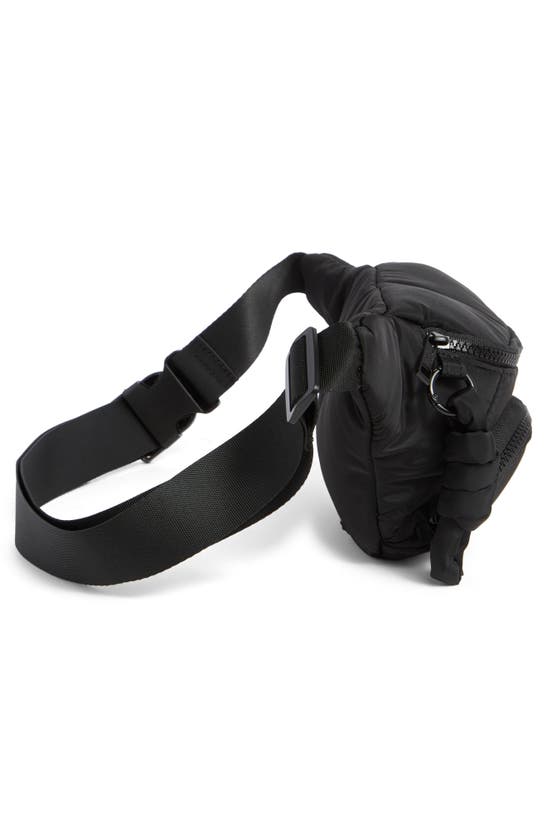 Shop Madden Girl Padded Nylon Belt Bag In Black