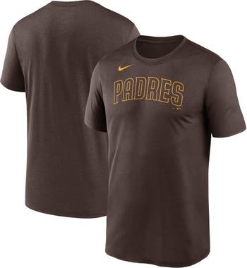 Men's Nike Brown San Diego Padres New Legend Wordmark T-Shirt