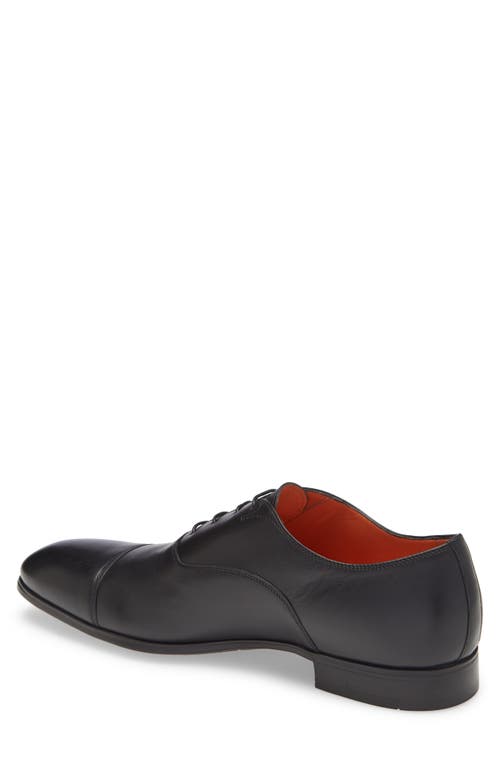 Santoni Backyard Leather Lace-up Shoes In Black
