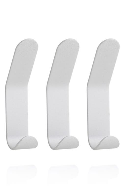 Shop Zone Denmark A-collection Set Of 3 Double Wall Hooks In Soft Grey