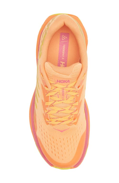 Shop Hoka Torrent 3 Trail Running Shoe In Mock Orange/vibrant Orange