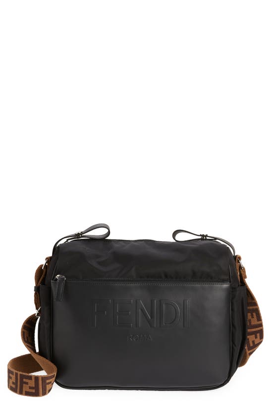 FENDI KIDS: Fendi nylon diaper bag - Black