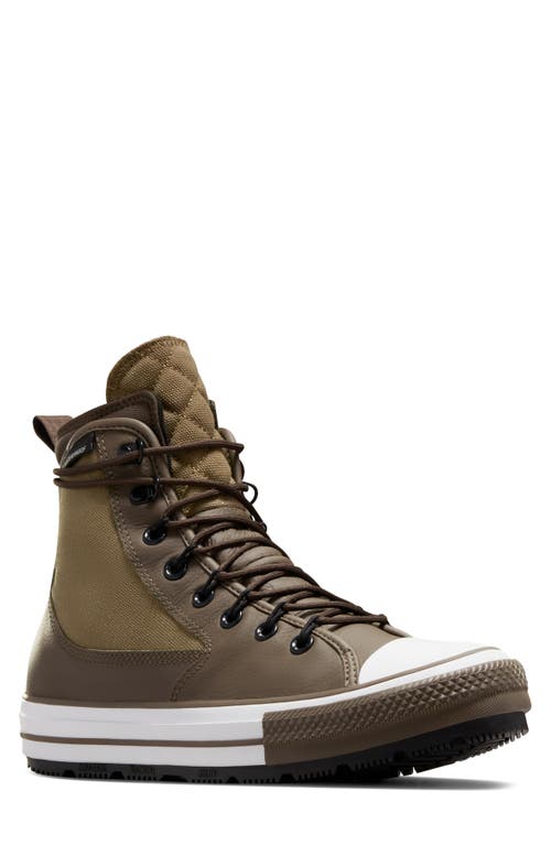 Converse Chuck Taylor® All Star® All Terrain Waterproof Hi Sneaker In Smoke/squirmy Worm/black