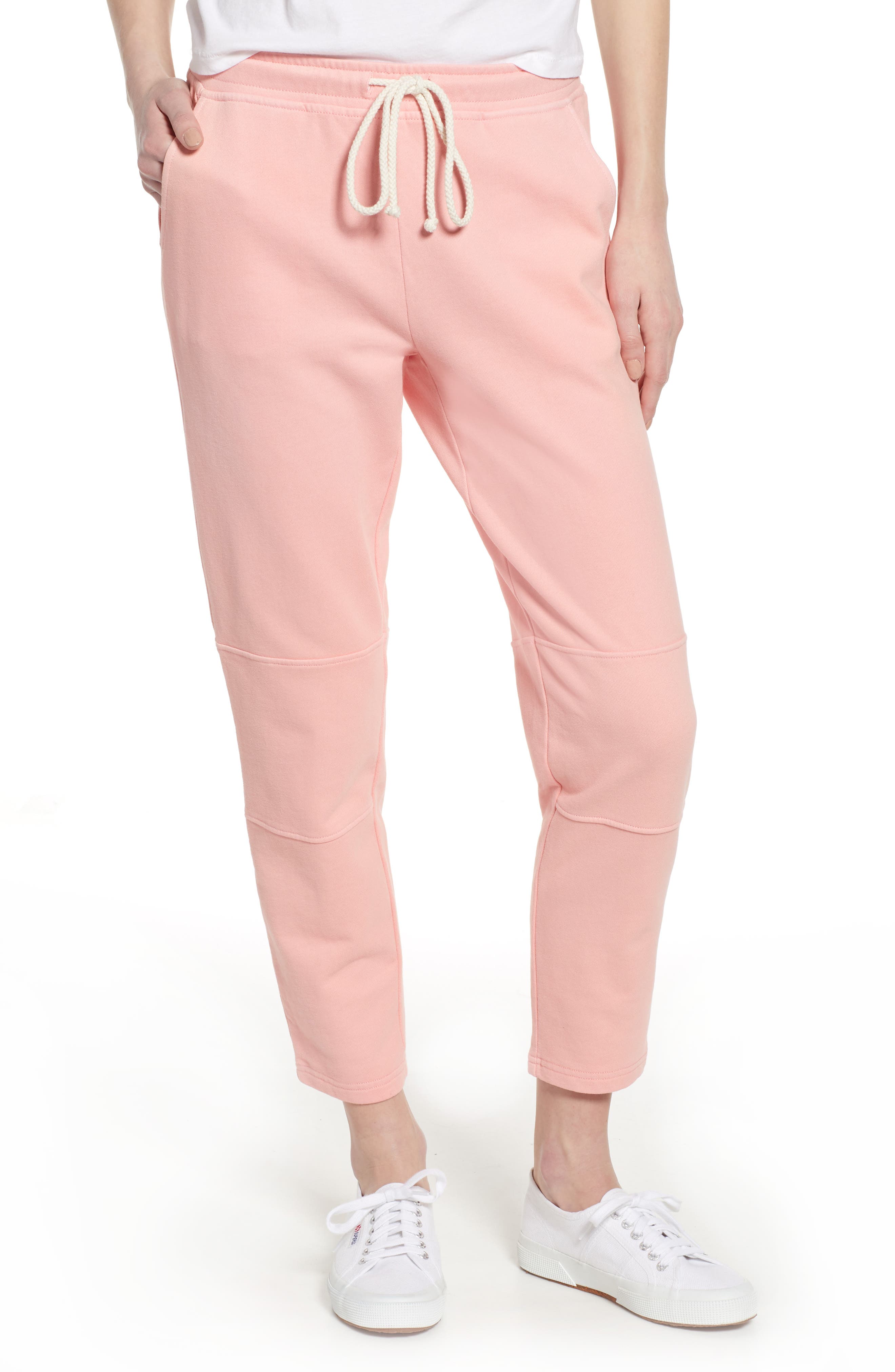 Lou & Grey Terry Sweatpants, Coral