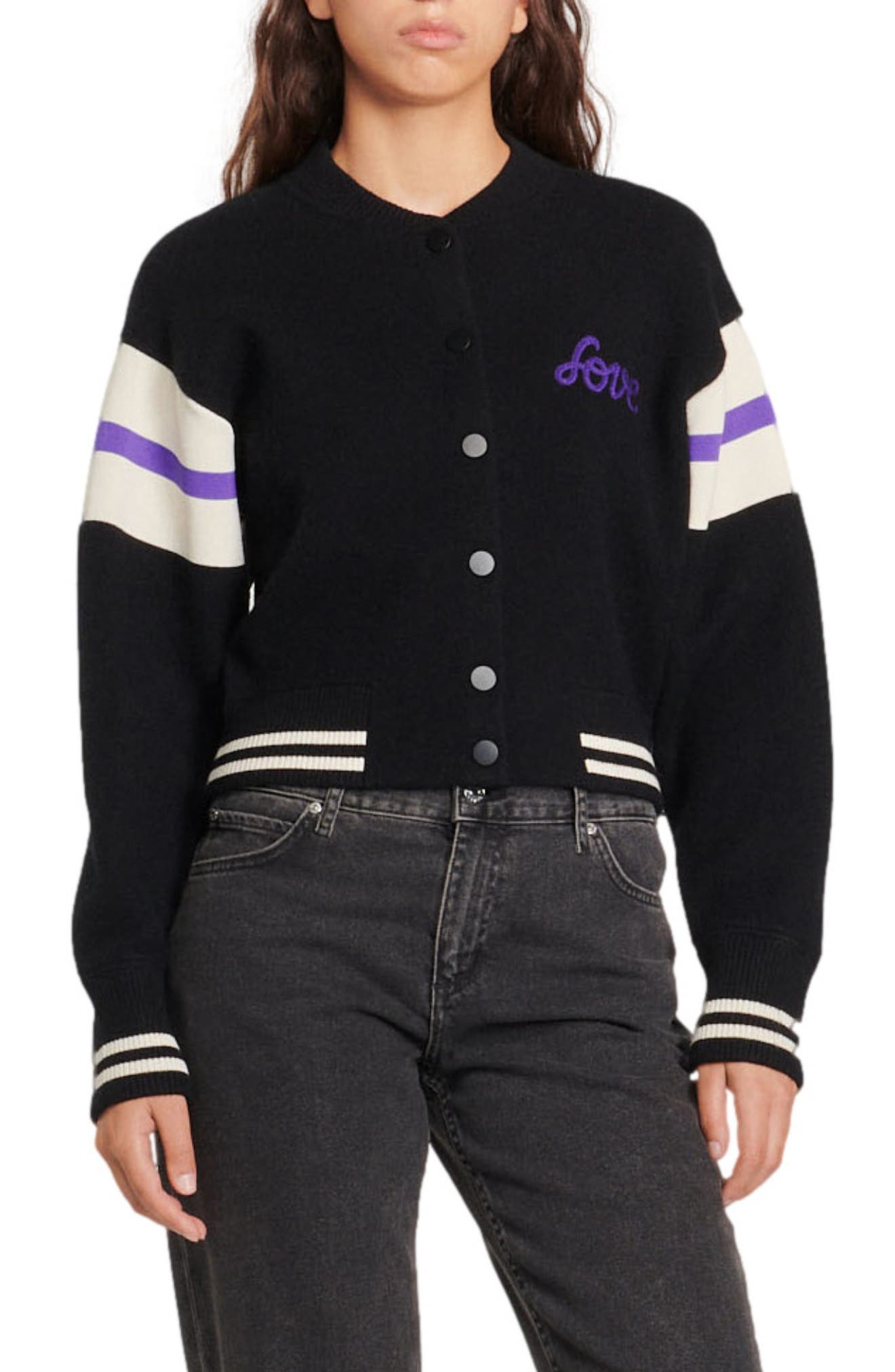 sandro varsity jacket