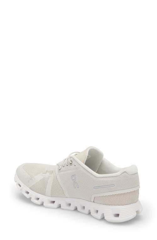 Shop On Cloud 5 Running Shoe In Pearl/white