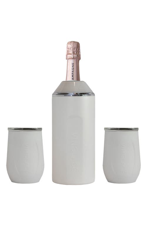 Vinglacé Wine Bottle Chiller & Tumbler Gift Set in Stone at Nordstrom