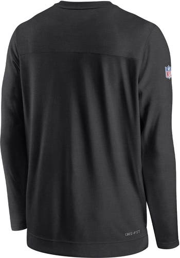 Men s Nike Black Minnesota Vikings Sideline Lockup Performance Long Sleeve T Shirt