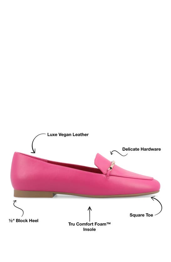 Shop Journee Collection Wrenn Loafer In Fuchsia