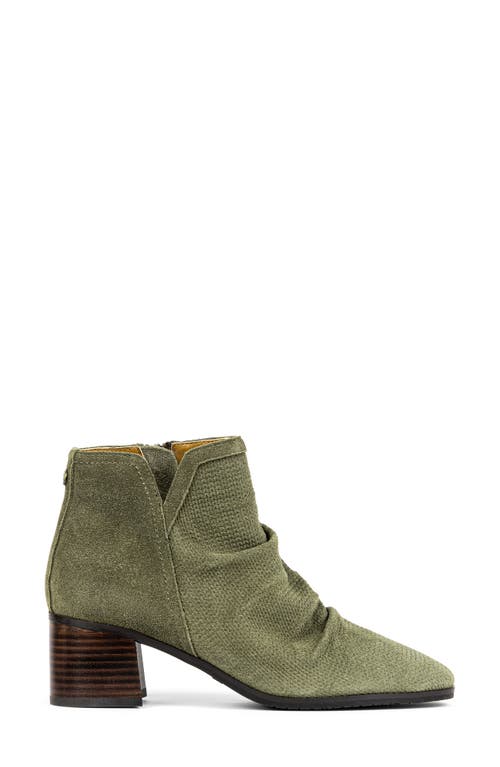 Shop Nydj Dernn Ruched Bootie In Avocado