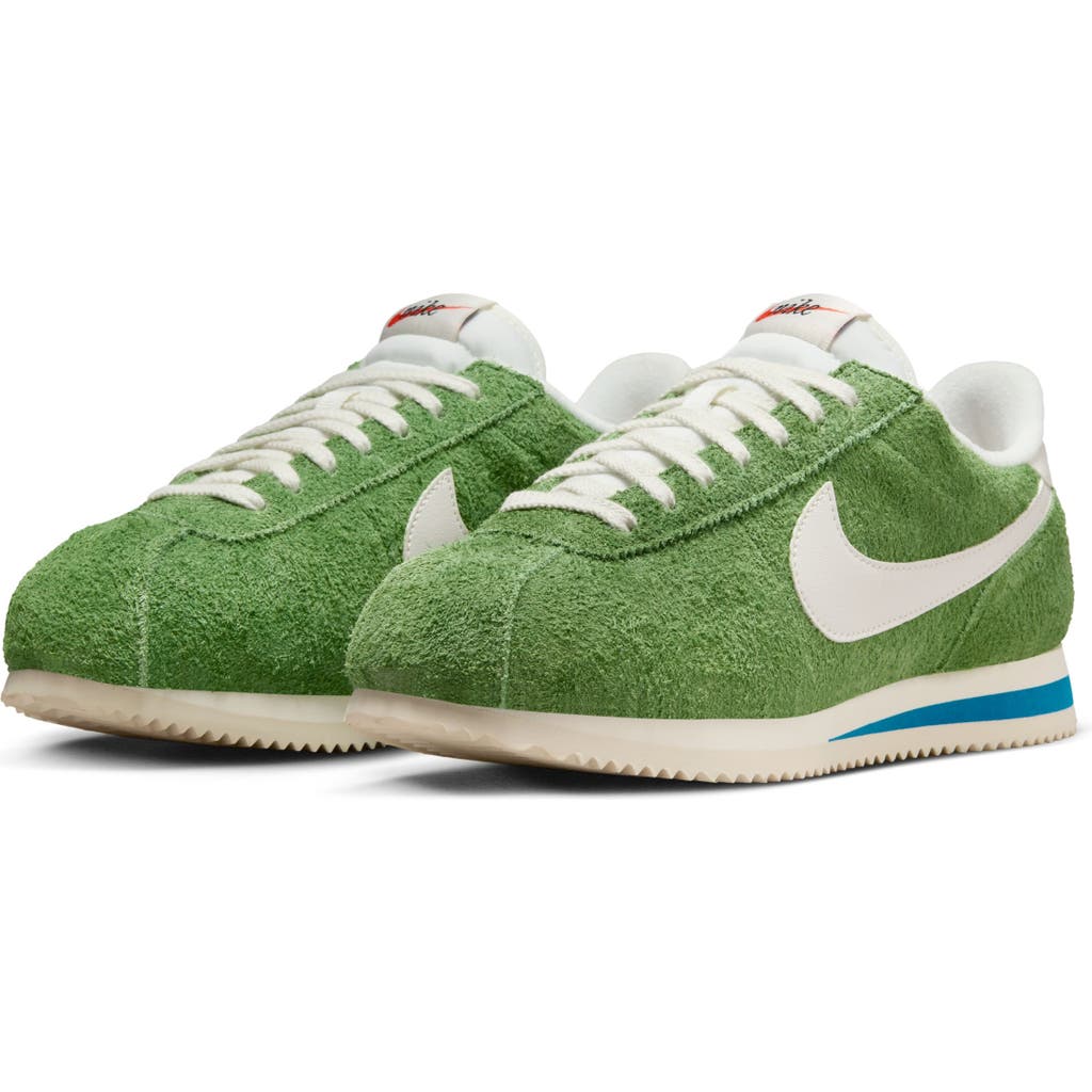 Nike Cortez Vintage Sneaker In Chlorophyll/sail/light Blue