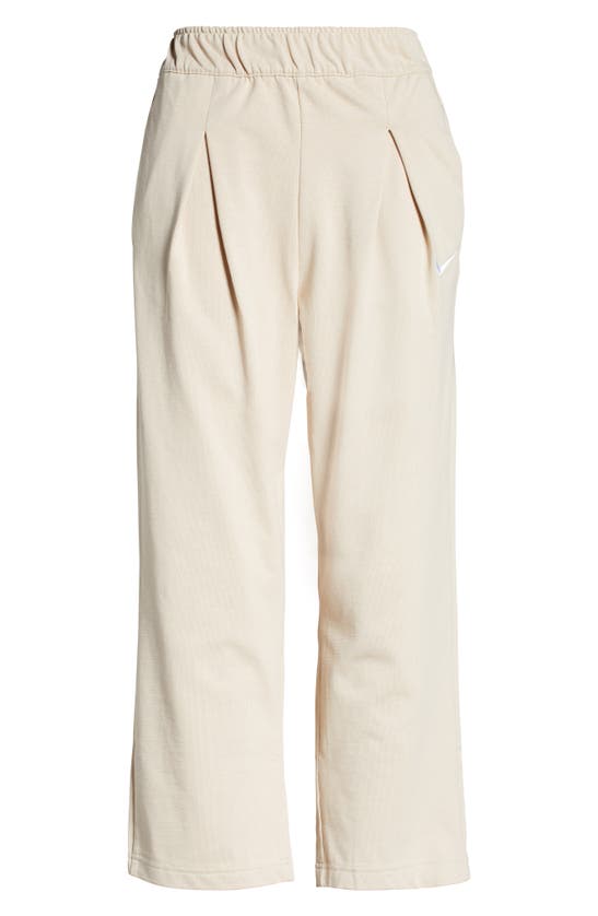 Nike Sportswear Cotton Jersey Capri Pants In Sanddrift/ White ModeSens