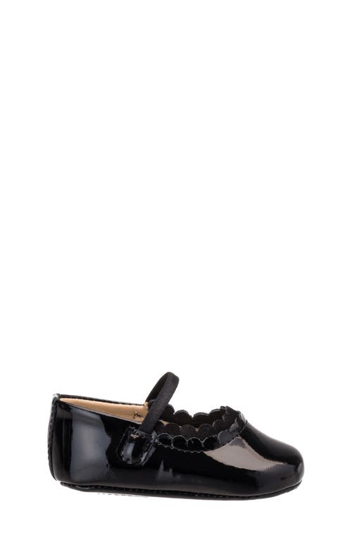 Elephantito Ava Ballet Flat In Patent Black