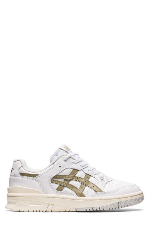 Asics ® Ex89 Basketball Shoe In White/safari Khaki