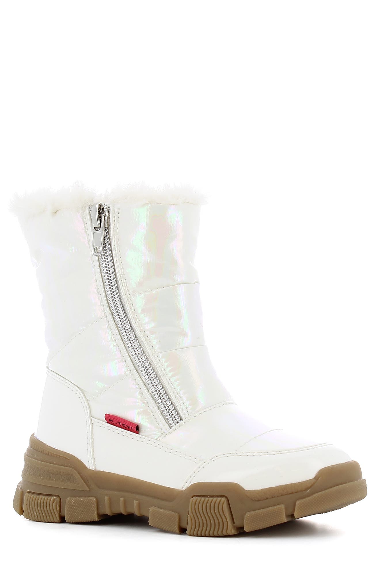 white fur lined boots