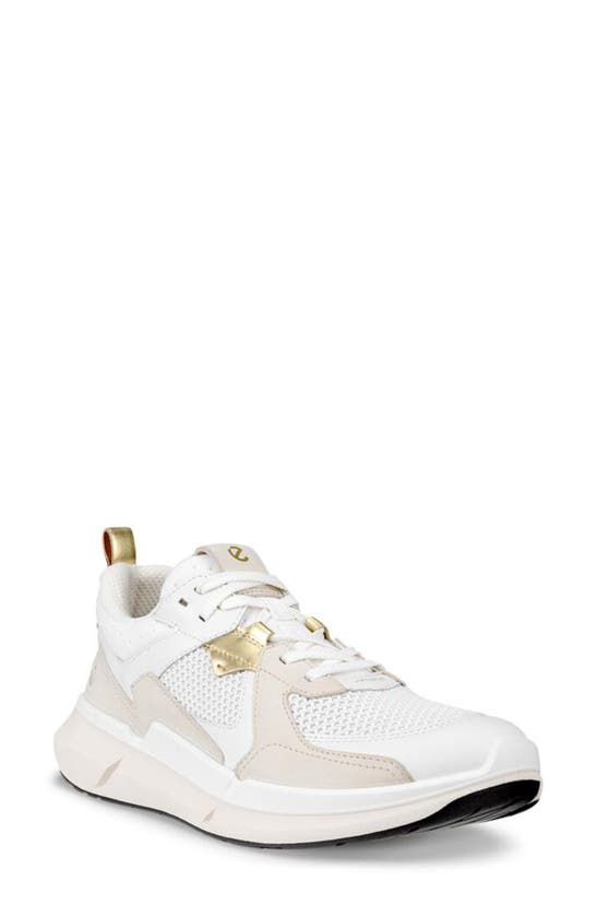 Shop Ecco Biom® 2.2 Water Repellent Sneaker In White/ Limestone