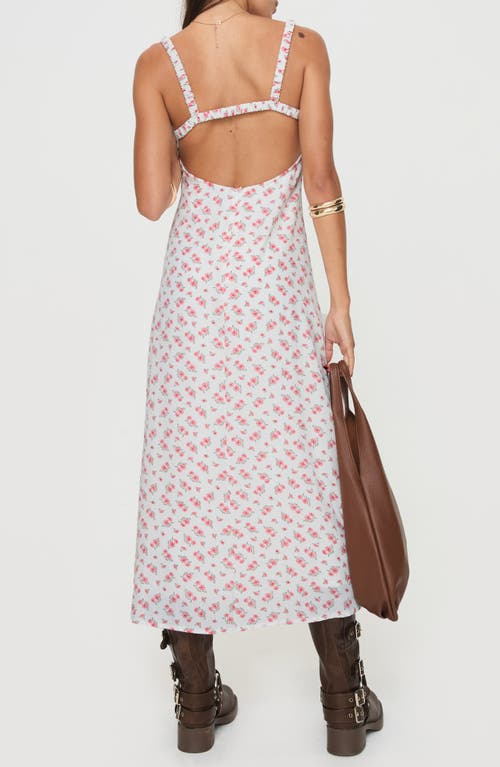 Shop Princess Polly Georgia Floral Sleeveless Dress In White/pink