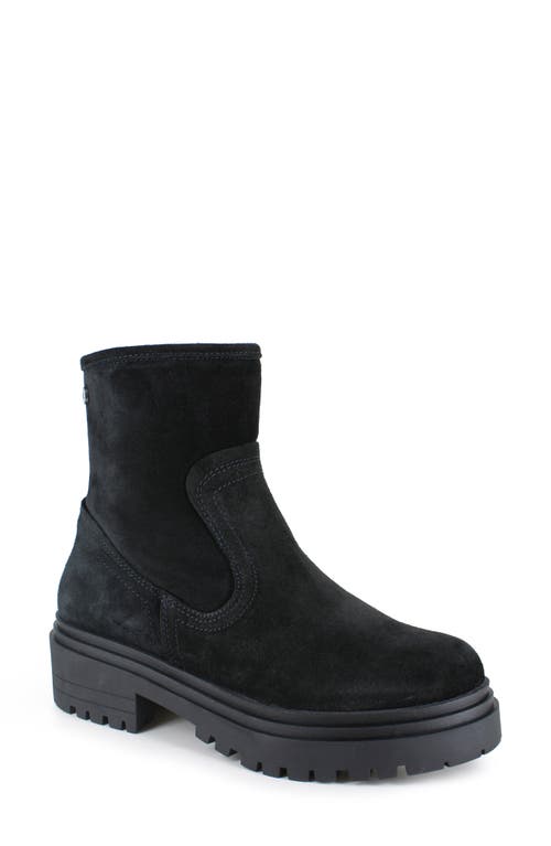 National Comfort Rafaela Platform Bootie In Black Suede